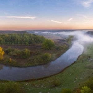 Река Кальмиус, Донецкой области.