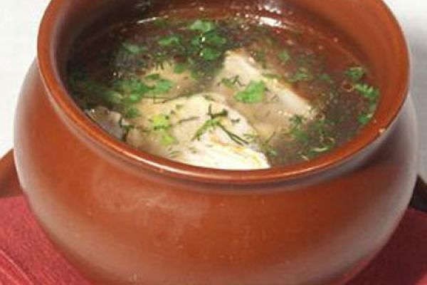 Речной окунь в горшочке