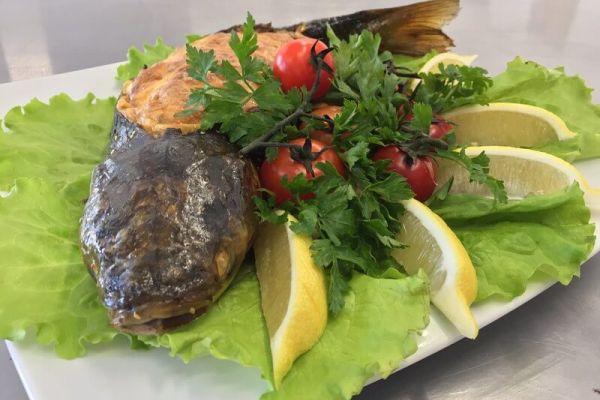 Пеленгас с овощами