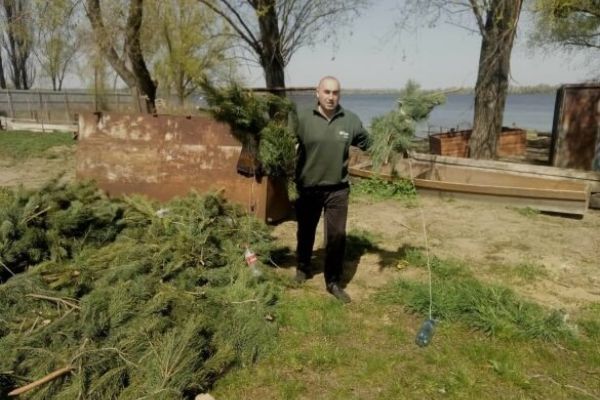 На водоемах Хмельницкой области установили искусственные нерестовые гнезда