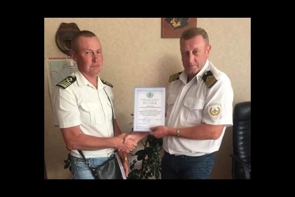 Работники Волынского рыбоохранного патруля получили благодарности за добросовестный труд