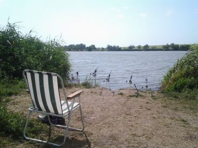 Рыбалка на ставке  "Бердянское"